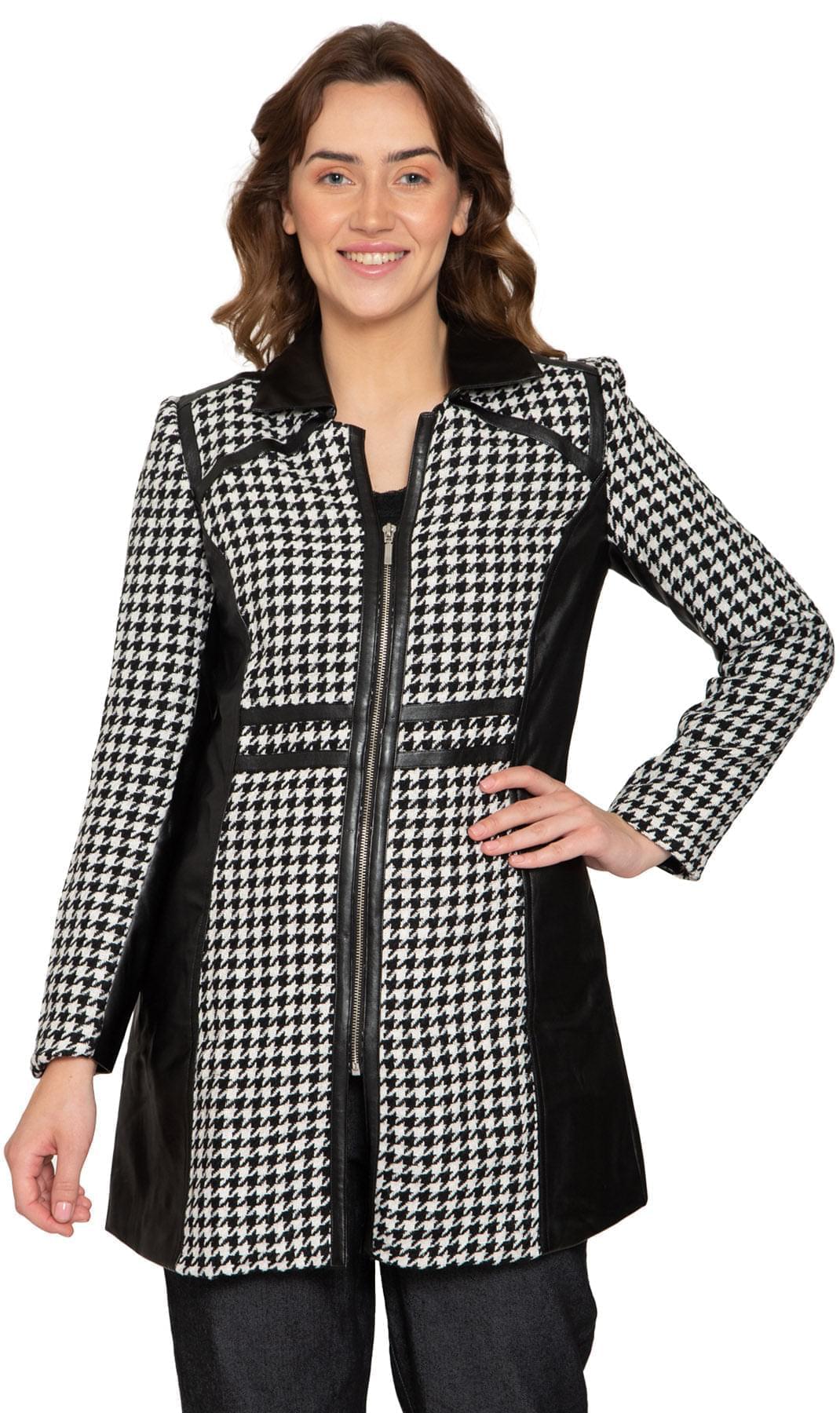 Houndstooth hot sale jacket women's